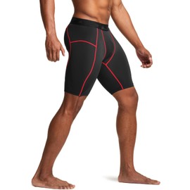 TSLA Men's Athletic Compression Shorts, Sports Performance Active Cool Dry Running Tights MUS27-JPB Small