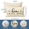 Fjfz Home Sweet Home Lumbar Decorative Throw Pillow Cover 12