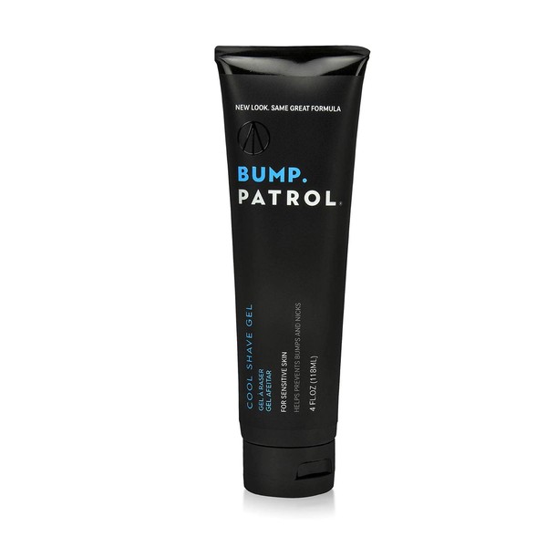 Bump Patrol Cool Shave Gel - Sensitive Clear Shaving Gel with Menthol Prevents Razor Burn, Bumps, Ingrown Hair - 4 Ounces
