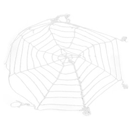 3,6 M Telarañas Decoraciones de Halloween, Decoración de Telaraña Redonda Gigante de Halloween, Telaraña Blanca Falsa para Interior, Fiesta Al Aire Libre, Patio, Ventana, Pared Y Muebles