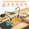 NOEVSBIG Magnetic Helping Hands Soldering Station with Large Base, Heat-Resistant