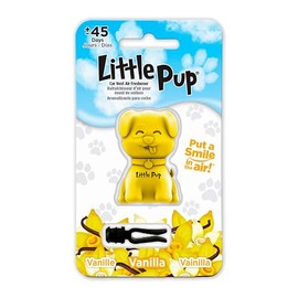 Little Pup 96628 Vanilla Car Air Freshener Vent Clip Provides Long-Lasting Freshness in a Compact Design, Fights Odors for up to 45 Days, Cute Car Odor Eliminator, Non-Toxic, Pack of 1