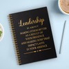 QYUVK Leadership Is About Making Others Better Gold Foil Hardcover