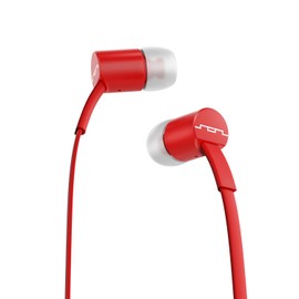 SOL REPUBLIC Jax Wired 1-Button In-Ear Headphones, Android Compatible, Tangle Free Cable, In-Ear Noise Isolation, 4 Ear Tip Sizes, Great For Calls, 1112-33 Red