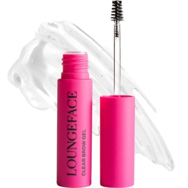 Loungeface Clear Brow Gel - Strong Comfy Hold All Day - Natural Finish, Super Quick, Locks Brows in Place - Zero Flake Or Crunch - Tapered Precision Wand - Vegan & Cruelty Free, Eyebrow Makeup, Women