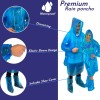 Budgetizer Rain Poncho Family Pack with Shoe Covers – Extra