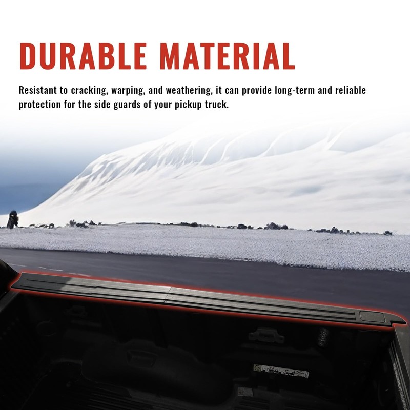 LUXEMOTO Bed Rail Cap Cover for Ford F150 15-20, 5'5ft