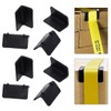 100 Pcs Black Plastic Corner Protectors for Cargo, 2.16 X