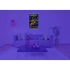 Capricorn Zodiac Sign - Flocked - Blacklight Poster - 23"