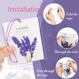 Rose Sachets, Fresh Scents Sachet Packets, Hanging Scent, Lavender Bags for Drawers and Closets, Closet Decor, Prayer Closet Essentials, Sachets Bags Drawer Deodorizers Home Fragrance, 6 Packs