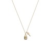 Coach Women's Quilted Padlock & Key Necklace
