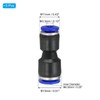 PATIKIL 1/4 x 1/8 Inches Push to Connect Fittings, 5Pcs