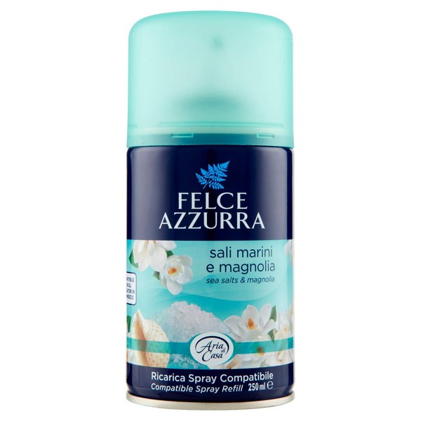 Felce Azzurra - Home Air Freshener Automatic Air Freshener Sea Salts and Magnolia, Pure Wellness - 250 ml