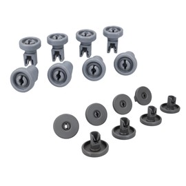 DL-pro Basket Roller Set Top and Bottom for AEG Electrolux 5028696700/0 and 5028696500/4 Basket Wheels for Upper Basket Lower Basket Dishwasher Dishwasher