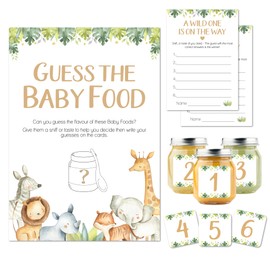 Pink Bee Parties, Guess The Baby Food Baby Shower Game - 20 Player
