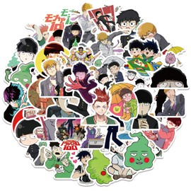 Anime Mob Psycho Sticker Pack of 50 for Water Bottles Laptop Skateboard Notebook Gift for Adults Children Teens