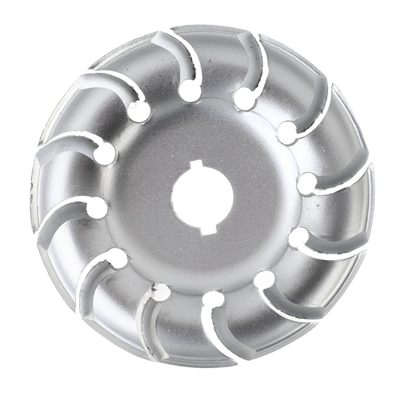 90mm 12 Tooth Polishing Disc Silver Wheel Manganese Steel Woodworking