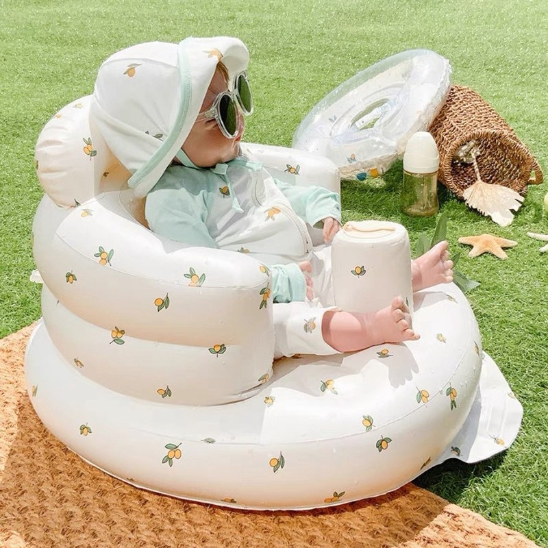 Multifunctional Baby PVC Inflatable Spine Protection Bathroom Sofa Learning Eating