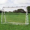 Champion Sports SG3IN1 3-in-1 Trainer Soccer Goal Set, White