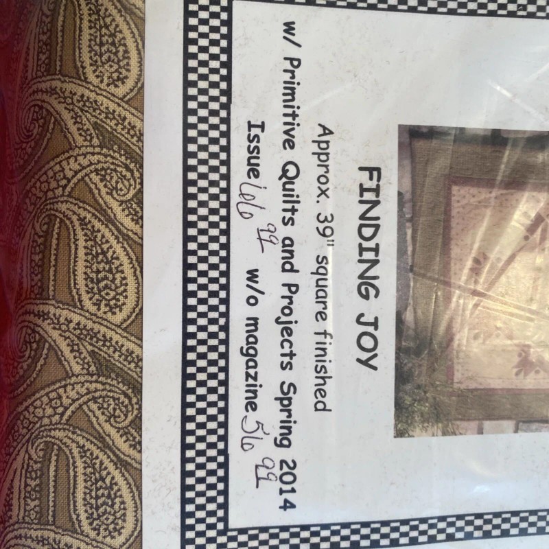 Unbranded Quilting Kit - 39” Square Finished - Finding Joy