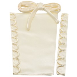 LHZHLE Corset Kit - Zipper Replacement Wedding Dress Corset Back Panel Lace up - Satin Women's Dress Loops Extender Adjustable Sew On