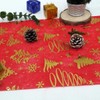 Table Runner Christmas Red, Table Runner Christmas Roll with Gold