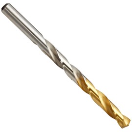 YG-1 High Speed Steel Gold-P Jobber Drill Bit, TiN Finish, Straight Shank, Parabolic Spiral, 130 Degree, 4.9mm Diameter x 125mm Length (Pack of 1)