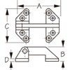 Sea Dog Line Long Reach Hatch Hinge SS 3-1/2"