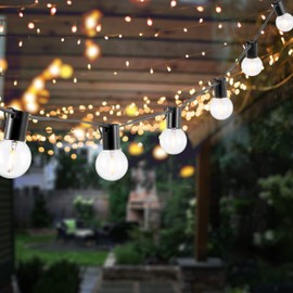 Safavieh Lighting Collection Huron Black 10-Foot LED Outdoor String Lights