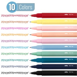 Mr. Pen- Aesthetic Pens, 0.7 mm Fine Point, 10 Pack, Assorted Colors, Fast Dry, No Smear Bible Pens No Bleed Through
