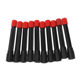 Partuto 10 Pcs 70mm Tire Valve Extension Universal Plastic 180 Degree Tyre Valve Stem Extender for Car Motorcycle RV Truck Bike