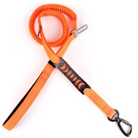 Heavy-Duty Dog Car Seatbelt for Large Dogs – Adjustable Safety Belt with Chew-Resistant Nylon & Rotating Clip, Orange