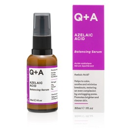 Q+A Azelaic Acid Balancing Serum (30ml), Natural Face Serum with Zinc PCA and Antioxidant Super Grains, Fragrance Free Skincare, Calms Blemishes and Smoothes Skin
