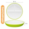 Kids Porcelain Plates with Anti-Slip Silicone Sleeves | Microwave &