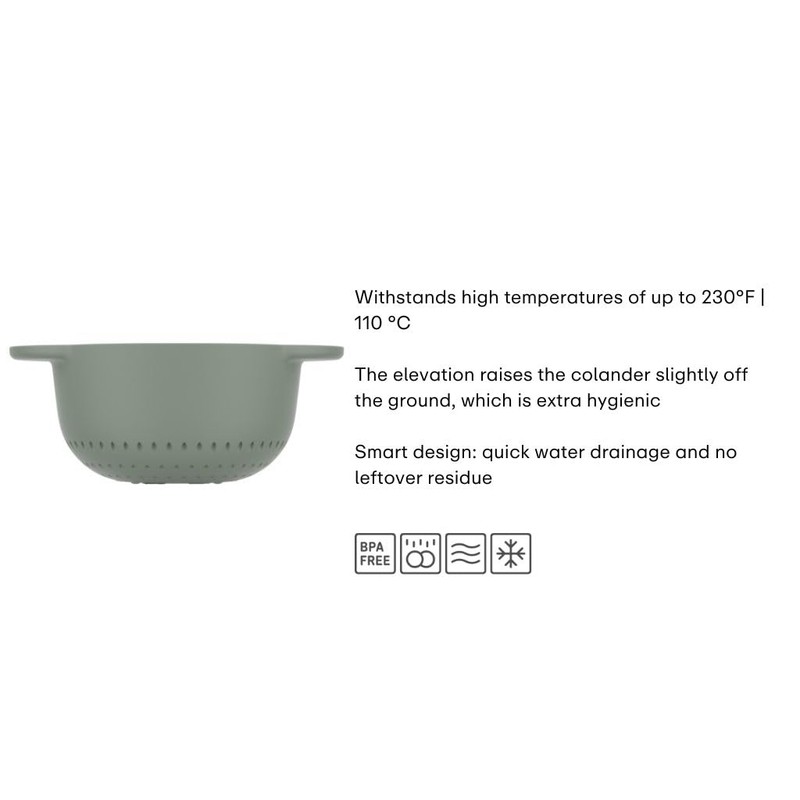 Mepal - Chef it colander - Easy drain design prevents