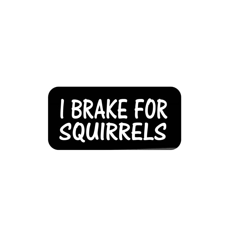 ThatLilCabin - I Break for Squirrels AS579 8" Sticker Decal