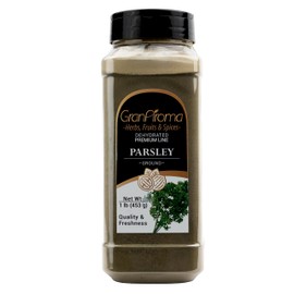 GranAroma Parsley Powder, Fresh, Aromatic, and Flavorful, Perfect for Cooking, Garnishing, Smoothies & Seasoning (1 Pound)