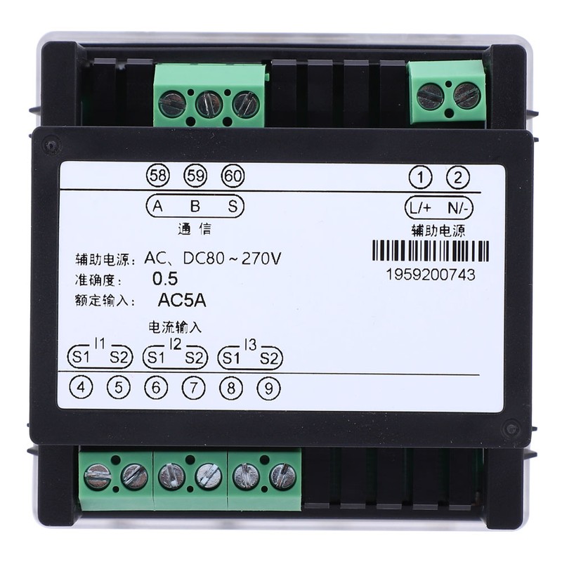 LNFA73 Intelligent LCD Display Digital Three Phase Current Meter AC