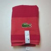 Lacoste New Lacoste Bath Towel 100% Cotton Loops Red 30x52