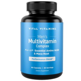 Vital Vitamins Women's Multivitamin Complex - Made with Multi-Collagen Blend, Hyaluronic Acid, & MSM - Beauty Multivitamins - with Vitamin A, C, E, B6, B12, D3-60 Capsules