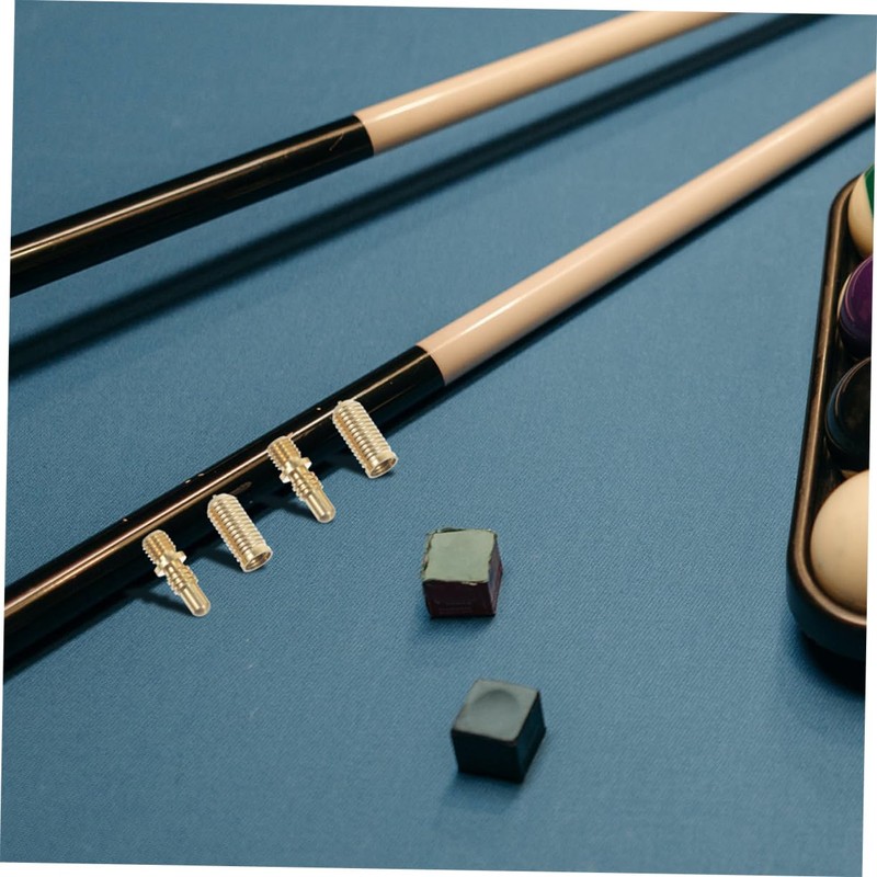 Hohopeti 8sets Pool Cue Extension Rod Connecting Screws Heavy Duty