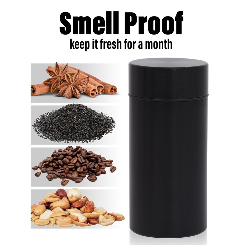Honeypuff Smell Proof Jar, Portable Airtight Storage Container With Silicone