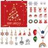 Christmas Advent Calendar 2024, Fashion Bracelet Necklace Earrings Countdown 24