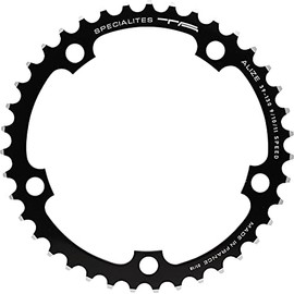 Spécialités TA Alize 130pcd 9/10 Speed Chainring, Black, Inner 39t
