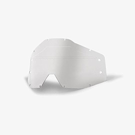100% Men Accuri Forecast Lens Sonic Bumps - W/Mud Visor - Motocross/Cycling Goggles Accessories - Clear, One Size