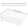 Orgneas 16.5" Chest Freezer Organizer Bins Deep Freezer Basket Storage