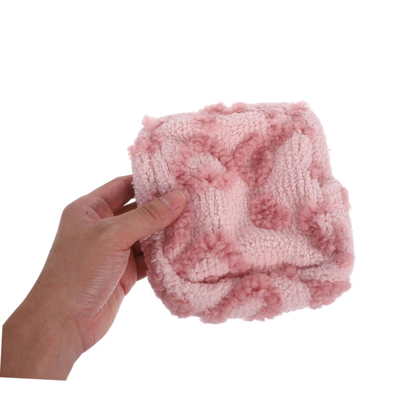 Baluue Cute Heart Design Mini Cosmetic Bag Fuzzy Travel Coin