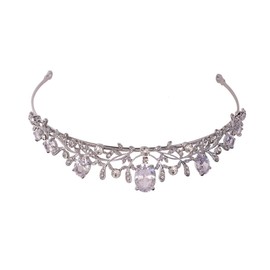 TQUXNGA Kristall-Hochzeits-Tiaras für Frauen, Königin-Kronen, Prinzessinnen-Tiaras, Haarschmuck, Quinceaneras, Kopfschmuck