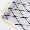 VELIMAX Frosted Black Lattice Window Film Static Cling Window Privacy