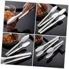 Ipetboom 2pcs Stainless Steel Food Clamp Practical Non Slip Kitchen